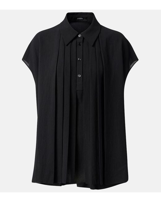 Joseph Black Antin Plisse Top