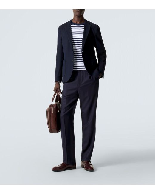 Blazer De Algodon Slowear de hombre de color Blue