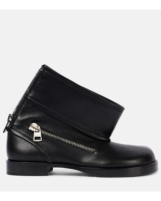 J.W. Anderson Black Leather Biker Boots