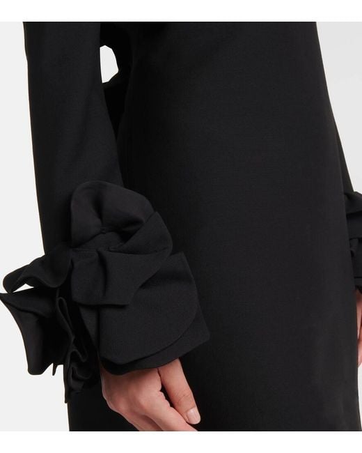 Valentino Black Minikleid Aus Crepe Couture