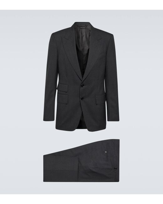Costume Shelton Super 120's en laine Tom Ford pour homme en coloris Black