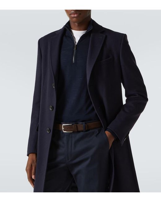 Ceinture En Daim Zegna pour homme en coloris Brown