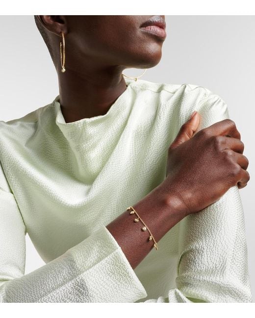 Octavia Elizabeth Metallic Nesting Gem 18Kt Bracelet With Diamonds