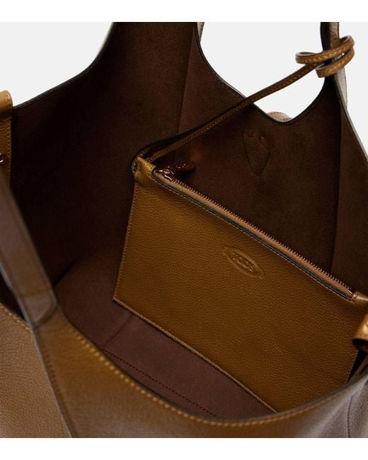 Tod's Brown Tote Bag T Timeless Aus Leder