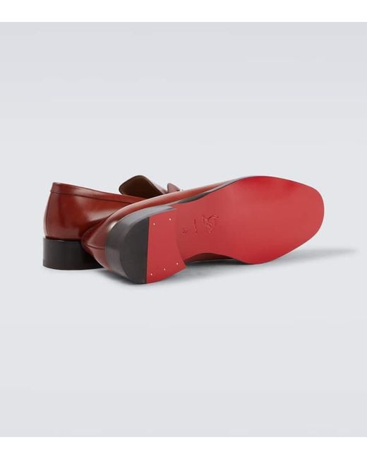 Christian Louboutin Loafers Chambeliss Aus Leder in Red für Herren