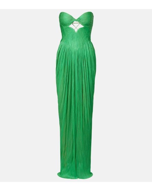 Abito Lungo Stephanie di Maria Lucia Hohan in Green