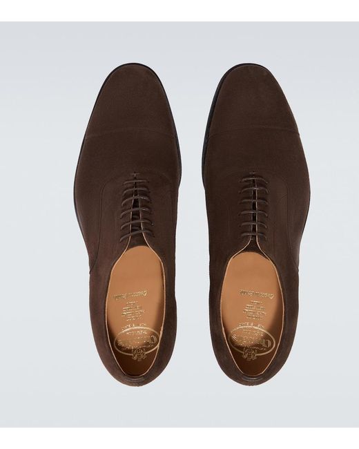 Church's Brown Consul R 2.0 Suede Oxford Shoes for men