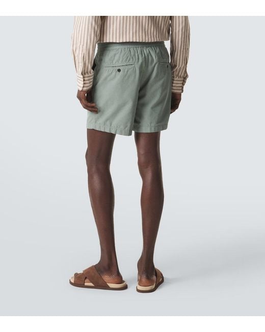 Slowear Green Cotton Shorts for men