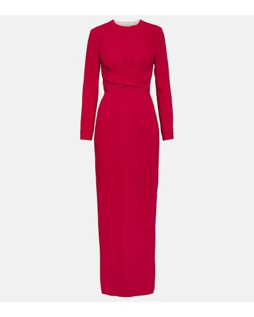 Emilia Wickstead Red Alyvia Gown