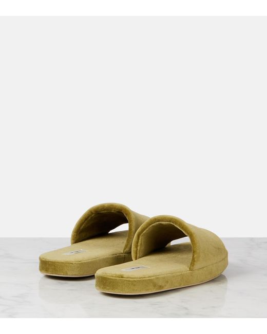 The Row Green Pillow Slides
