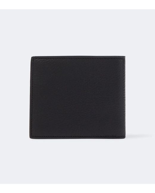 Saint Laurent Black Tiny Cassandre East/West Leather Wallet for men