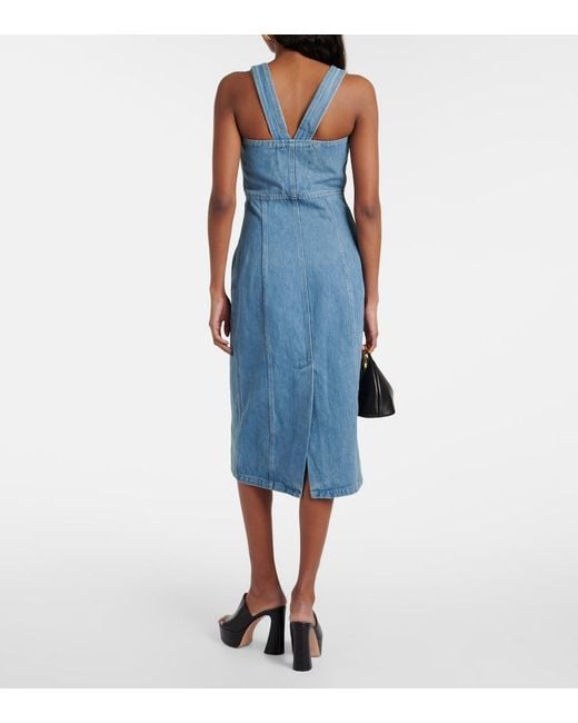 Patou Blue Denim Midi Dress