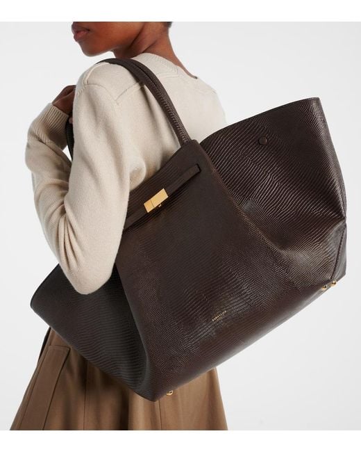 DeMellier London Black New York Leather Tote Bag
