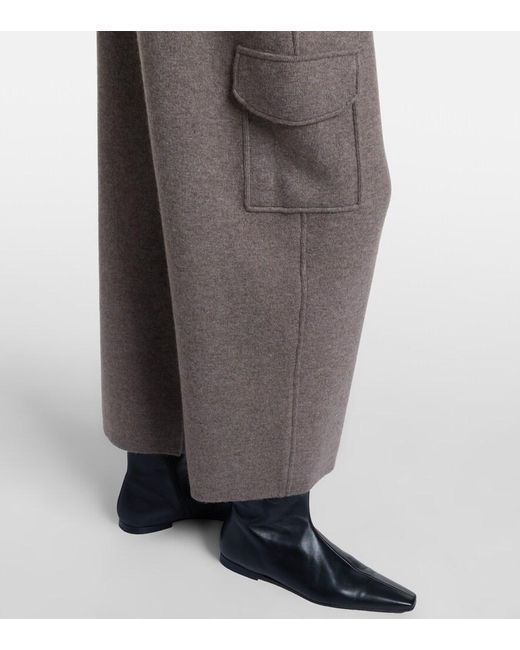 Lisa Yang Brown Azaria Cashmere Cargo Pants