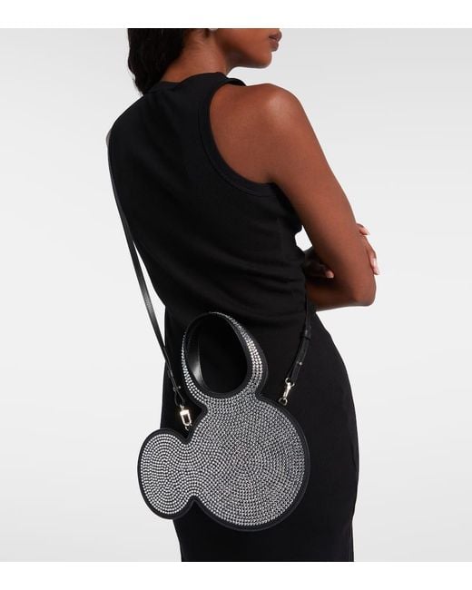 Coperni Black Mickey Mini Embellished Tote Bag