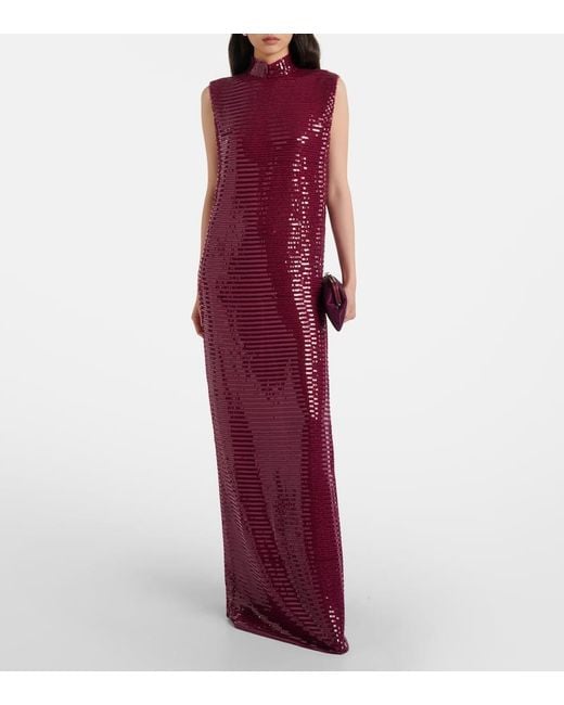 ‎Taller Marmo Purple Robe Miami Mit Pailletten