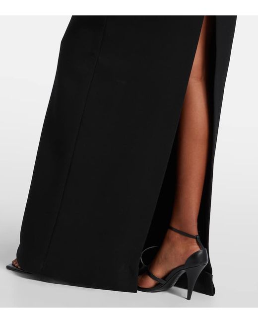 Vestido De Fiesta En Mezcla De Lana Givenchy de color Black