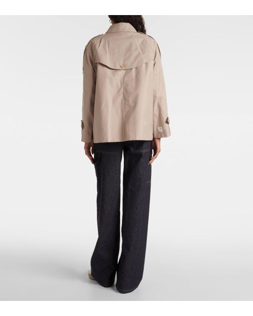 Max Mara Natural The Cube Dtrench Twill Trench Coat