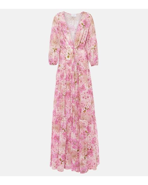 Giambattista Valli Pink Saint-Rémy Kaftan Maxi Dress