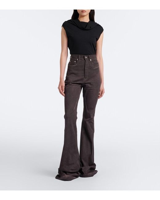 Rick Owens Brown Drkshdw Bollan Bootcut Jeans