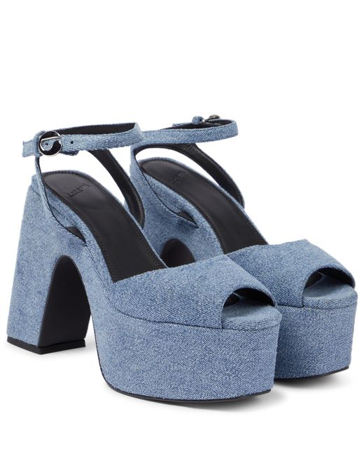 Platform Thong Sandals, Turquoise, Coperni