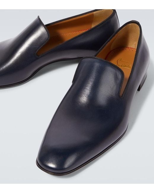 Christian Louboutin Blue Dandelion Leather Loafers for men