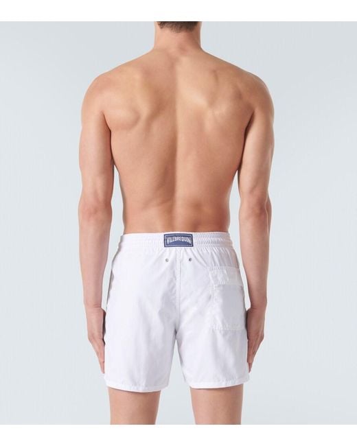 Vilebrequin White Drawstring Swim Shorts for men