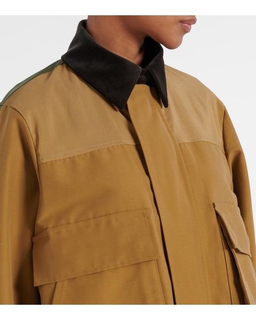 Sacai Natural Cotton-Blend Twill Blouson