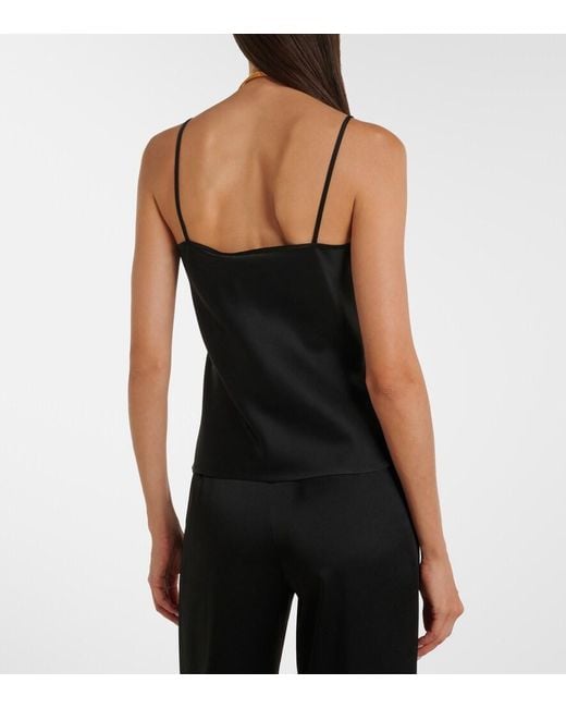Max Mara Black Satin Camisole