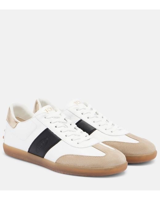 Tod's White Leather Sneakers