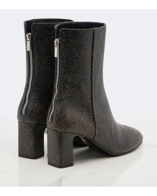 Jimmy Choo Black Daze Leather Ankle Boots