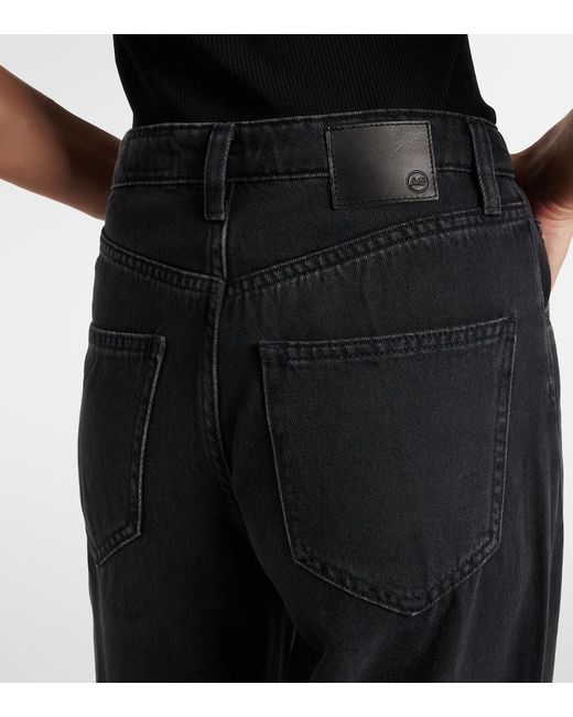 Jeans Helsinki A Vita Alta E Gamba Larga di AG Jeans in Blue
