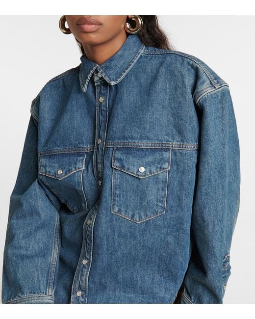 Wardrobe NYC Blue Oversized Denim Jacket