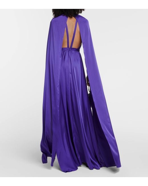 Robe longue de mariee Safiyaa en coloris Purple