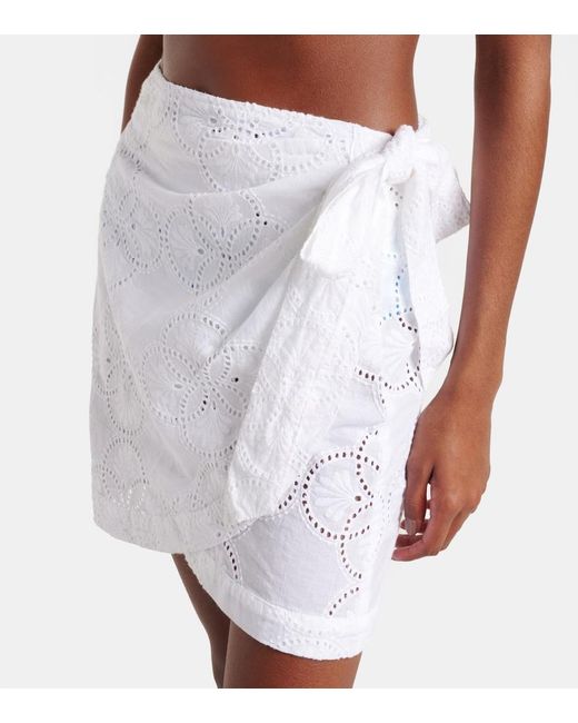 Melissa Odabash White Pareo Mika Aus Baumwolle