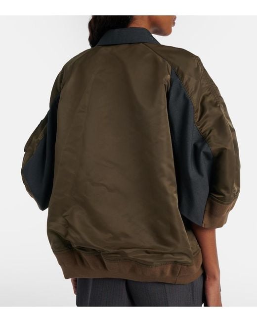 Sacai Black Paneled Jacket