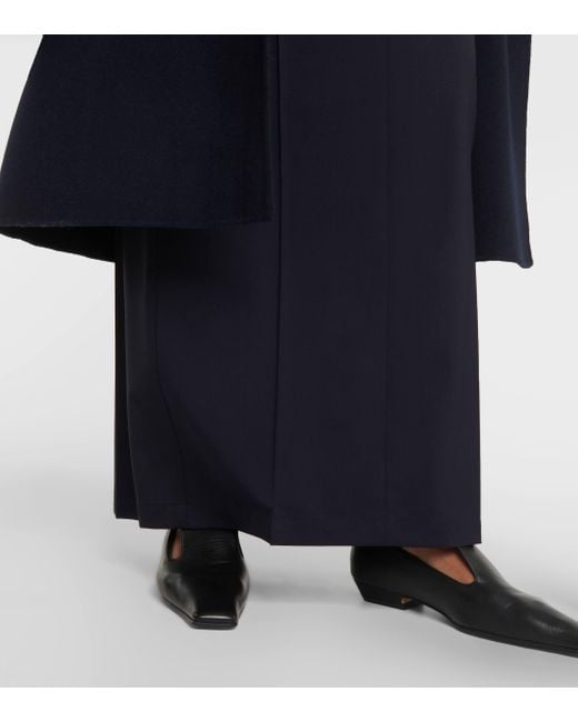 Jupe longue Circeo en laine Max Mara en coloris Black