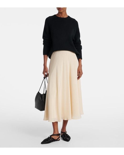 Loro Piana Black Parksville Cashmere Sweater