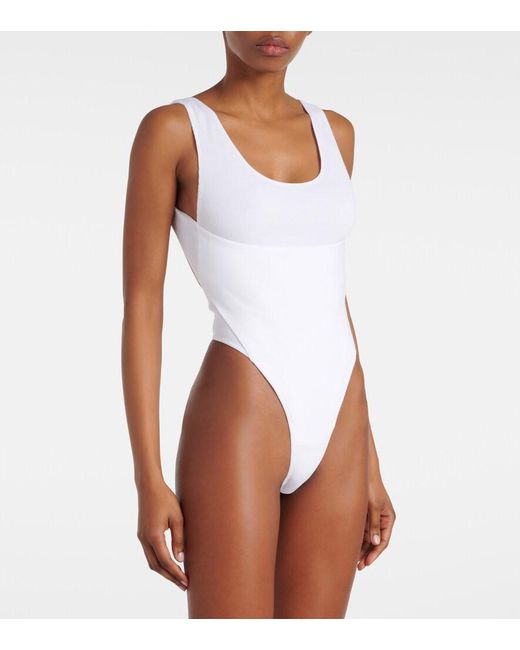 Alaïa White Cutout Bodysuit