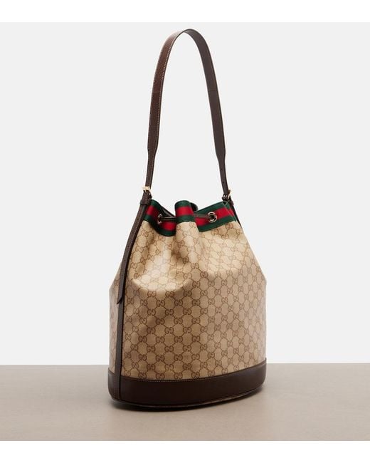 Gucci White Essence Gg Canvas Small Tote Bag