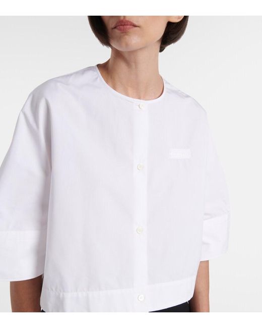 Camicia Cropped di Givenchy in White