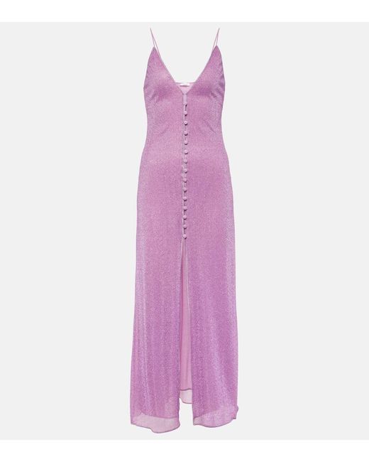 Oseree Purple Lumiere Maxi Dress