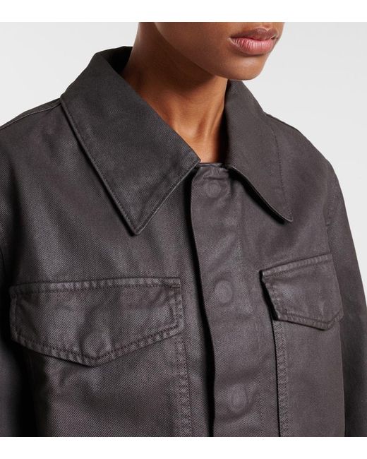Lemaire Black Cropped-Jacke Aus Baumwolle