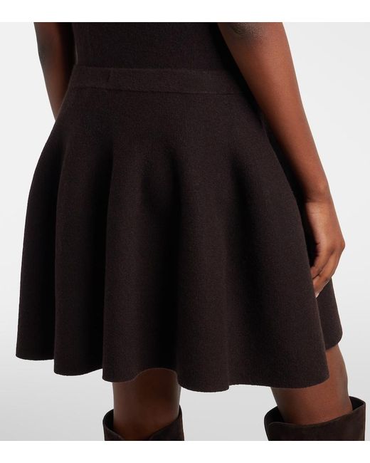 Lisa Yang Black Wren Cashmere Miniskirt