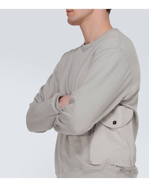 C P Company Sweatshirt aus Baumwoll-Jersey in Gray für Herren