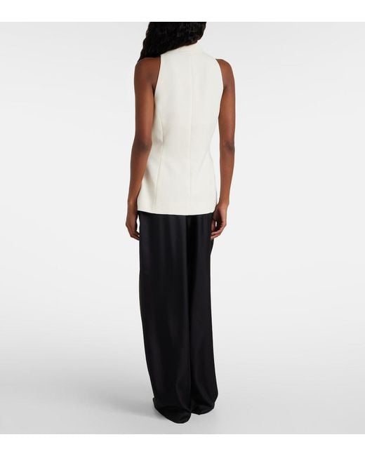 Chaleco De Crepe The Sei de color White