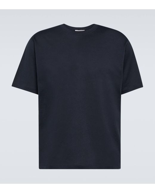 Lardini Blue Cotton And Silk T-shirt for men