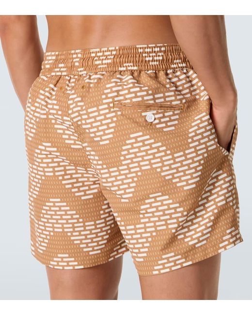 Frescobol Carioca Natural Rio Printed Swim Trunks for men