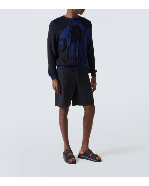 Alexander McQueen Black Hybrid Rubber Sandals for men