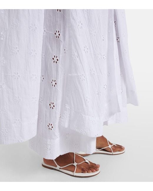 Polo Ralph Lauren White Broderie Anglaise Cotton Beach Dress